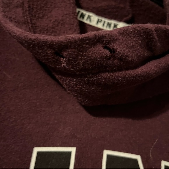 Purple Maroon Long Sleeve Victoria’s Secret PINK Thick Neck Sweater, Size XS - Picture 5 of 5